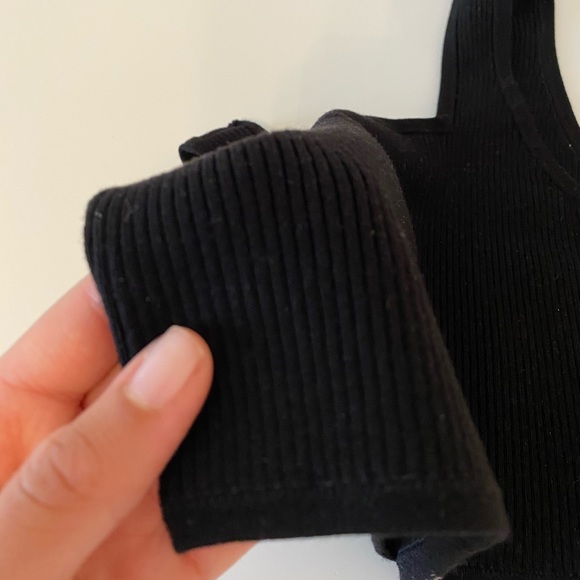 BLACK CROP TOP H&M - Picture 3 of 5